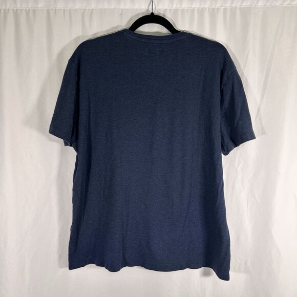 Banana Republic Luxury Touch Performance Shirt Men's Large Blue Short Sleeve Cot - Picture 6 of 6